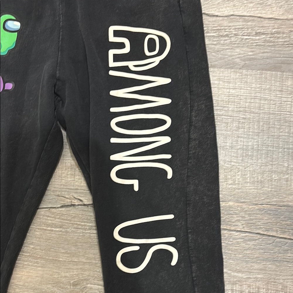 Zara Among Us Black Sweatpant Joggers Boys Size10 - Picture 3 of 7